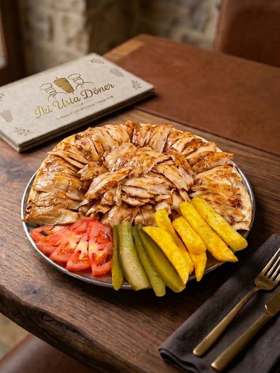 İki Usta Döner dükkanından bir kare